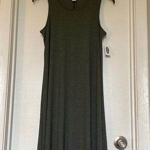 Old Navy Olive Green Swing Dress